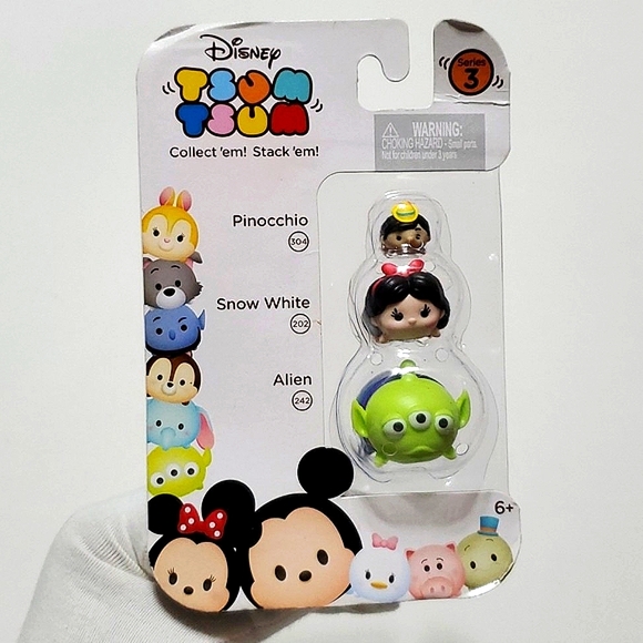 Disney Tsum Tsum Series 3  Pinocchio, Snow White, Alien Collectable Figu… - Picture 6 of 9